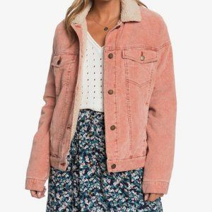 Roxy Good Fortune Fleece Trim Cord Jacket